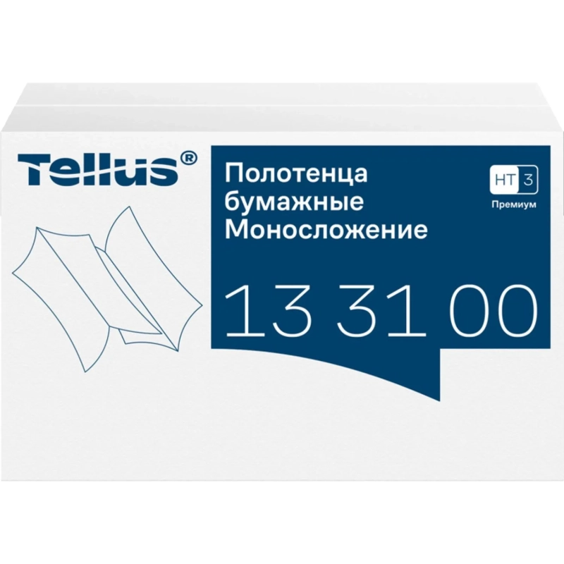 Полотенца бумажные Торк/Tellus ZZ Прем 2-сл НЗ 200л 20пач/уп цел_133100