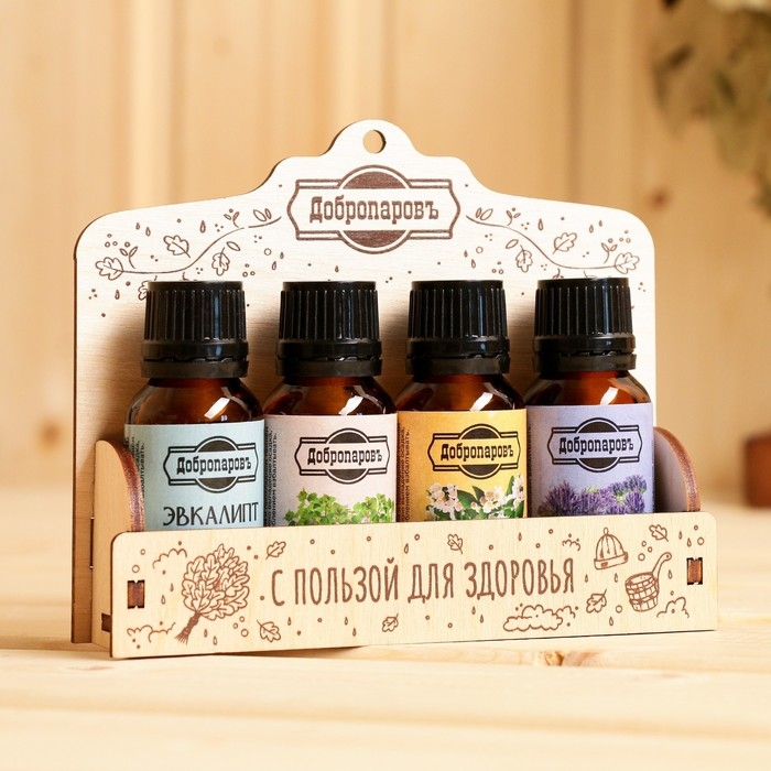 Эфирное масло жасмин, пачули, лаванда, эвкалипт, набор 4 шт по 17 мл + полочка для масел Эфирное масло жасмин, пачули, лаванда, эвкалипт, набор 4 шт по 17 мл + полочка для масел