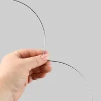 Монокость для бюстгальтера, 170 + 170 мм, цвет серебряный