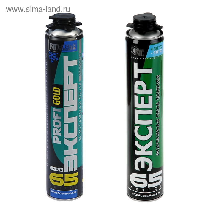 Пена монтажная «Эксперт 65», пистолетная, зимняя, 850 мл Пена монтажная «Эксперт 65», пистолетная, зимняя, 850 мл