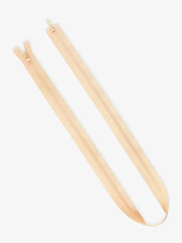 Молния &laquo;Трактор&raquo;, №8, разъёмная, 2 замка, замки автомат, 120 см, светло-бежевая