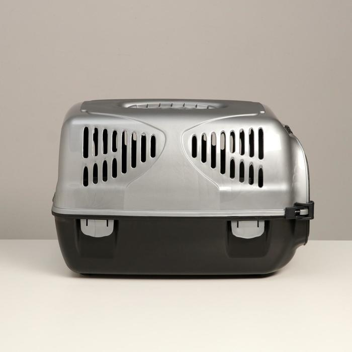 Переноска для животных  Переноска для животных "Сириус", 33,5 х 31 х 50 см, серый перламутр