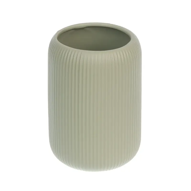 Стакан для ванной комнаты тм VETTA Монтана, доломит, оливковый, 7,5х7,5х10,5см