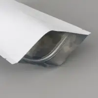 Пакет дой-пак металлизированный белый матовый 16&times;23 см