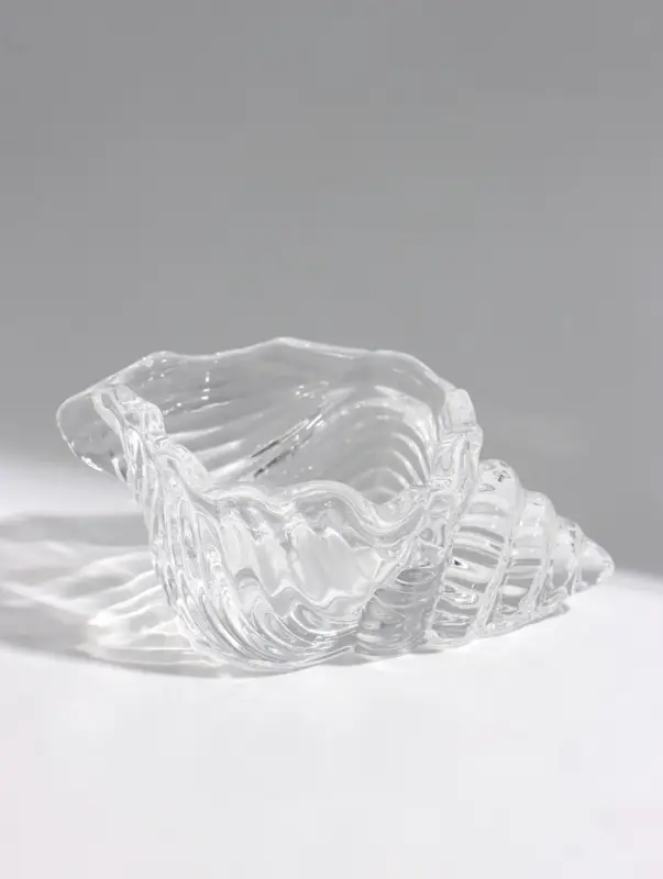 Подсвечник стеклянный &laquo;Ракушка&raquo;, 11.5&times;6&times;4.5 см, d=3.5 см