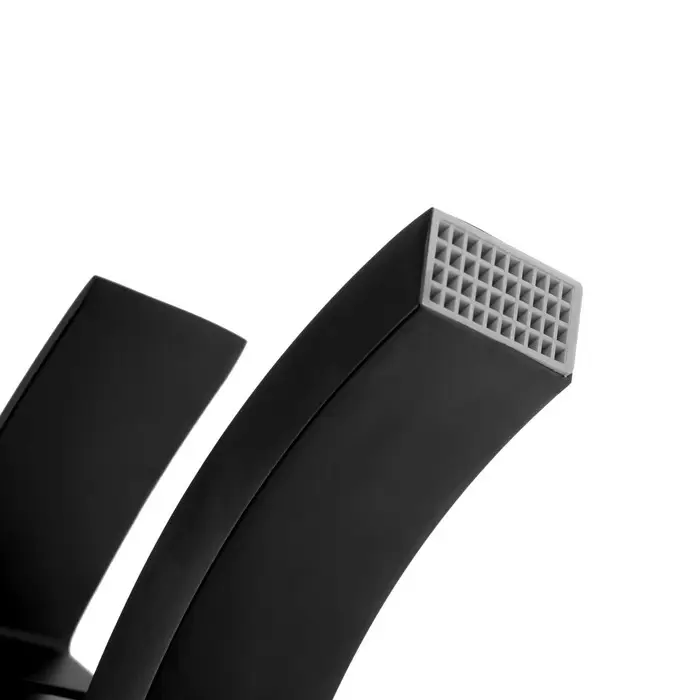 Смеситель для раковины ZEIN Z2738, квадратный, дизайнерский, картридж керамика 35 мм, черный