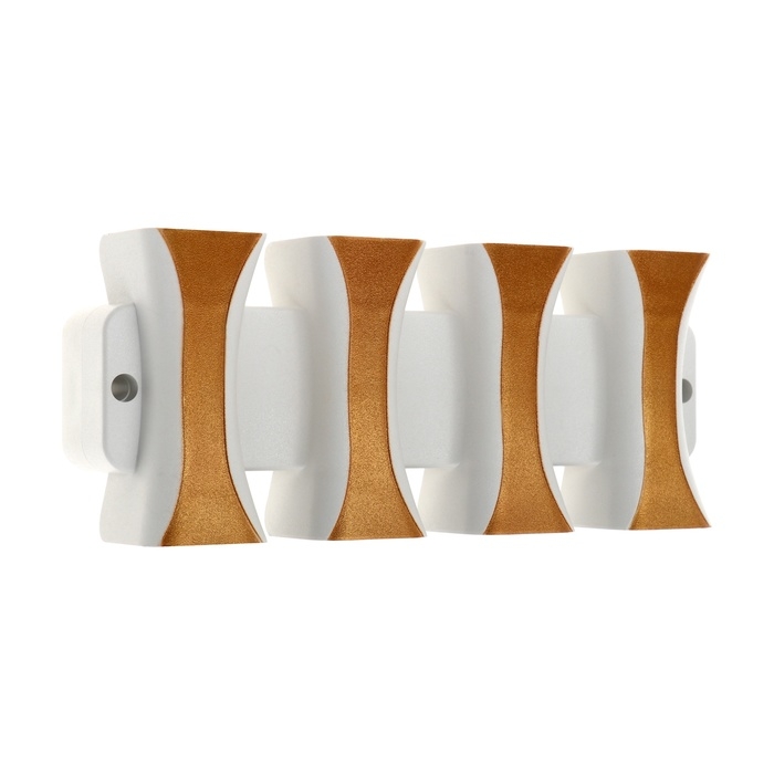 Светильник фасадный «Элегант», FSD-041, 8 Вт, 3000К, 4 луча, IP65, 220 В, пластик, белый Светильник фасадный «Элегант», FSD-041, 8 Вт, 3000К, 4 луча, IP65, 220 В, пластик, белый