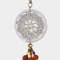 Брелок "Ловец снов" 19 см, цв. серый Брелок "Ловец снов" 19 см, цв. серый