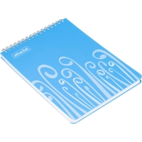 Блокнот А5,пласт обл,80л, ATTACHE FANTASY,голуб