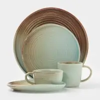 Кружка Magistro Sand Ripples, 300 мл, фарфор, голубая