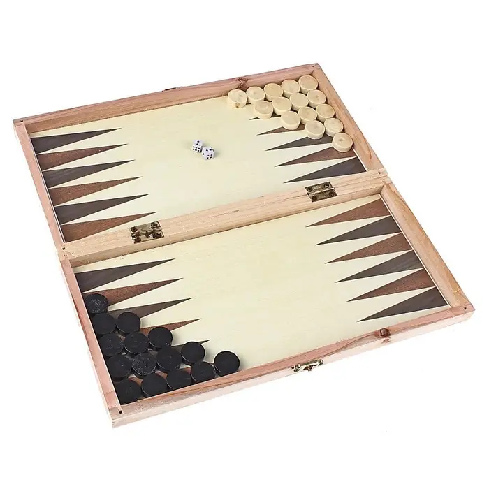 Нарды &laquo;Лабарт&raquo;, деревянная доска 34&times;34 см, с полем для игры в шашки