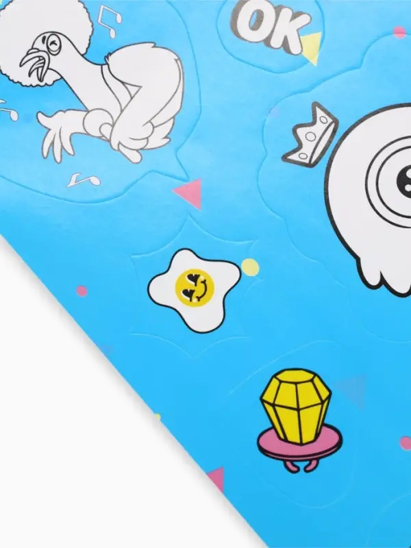 Наклейки детские, раскраска, 3 листа, А5 «Приколы»