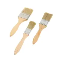 Набор кистей ТУНДРА, натуральная щетина, деревянная рукоятка, 1-1.5-2" (25, 38, 50 мм)