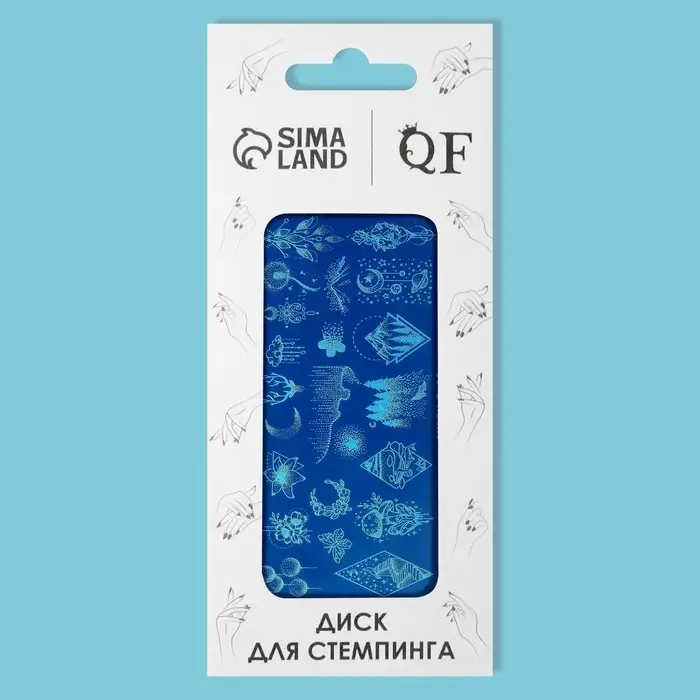 Пластина для стемпинга металлическая &laquo;Эскизы&raquo;, 12&times;6 см