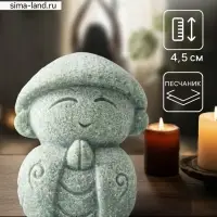 Фигурка песчаник &laquo;Маленький монах в азиатской шляпе&raquo;, 3.5&times;4&times;4.5 см