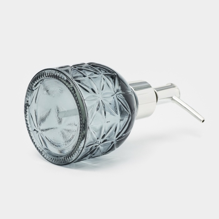 Дозатор для мыла SAVANNA «Лазурь», 220 мл, стеклянный, синий Дозатор для мыла SAVANNA «Лазурь», 220 мл, стеклянный, синий