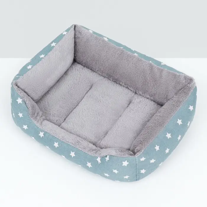 Лежанка для животных  Лежанка для животных "Звезды", 45 х 30 х 15 см, серая