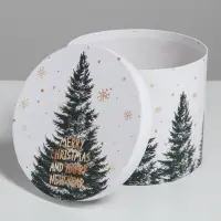 Набор подарочных коробок 5 в 1 &laquo;Белое золото&raquo;, 13&times;14‒19.5&times;22 см, Новый год