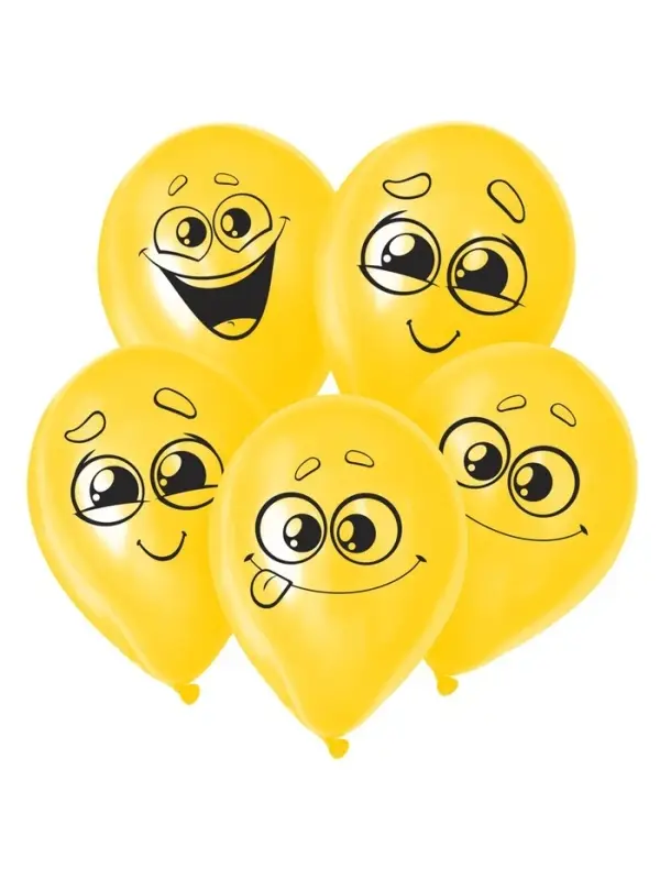 Воздушные шары латексные 12" &laquo;Улыбочки&raquo;, 50 шт.