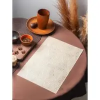Салфетка ажурная для стола «Нежность. Витки», 45×30 см, бежевая