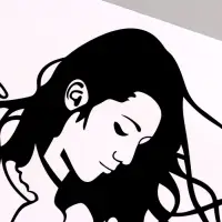 Интерьерная наклейка 3Д TAKE IT EASY &laquo;Девушка&raquo;, 57&times;40 см