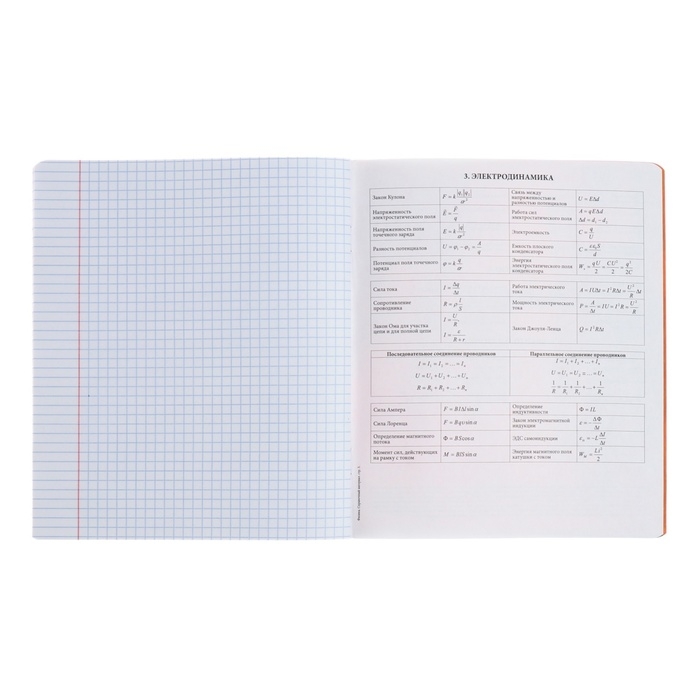 Тетрадь предметная ФИЗИКА, 48 листов в клетку, ErichKrause Manga, обложка мелованный картон, твин-лак, блок офсет 100% белизна, инфо-блок