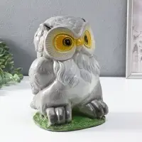 Копилка "Сова" 25 см, серый