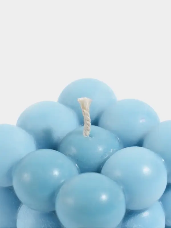 Свеча &laquo;Шарики 3 слоя&raquo;, 6&times;6&times;6 см, соевый воск, МИКС