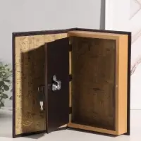 Шкатулка - книга сейф &laquo;Король&raquo;, дерево, искусственная кожа, 26&times;17&times;5 см