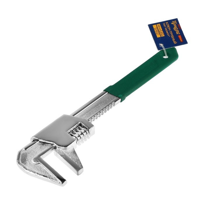 Ключ трубный ТУНДРА ПРОФИ, тип  Ключ трубный ТУНДРА ПРОФИ, тип "Monkey", увеличенный зев до 75 мм, глубина 45 мм, 290 мм