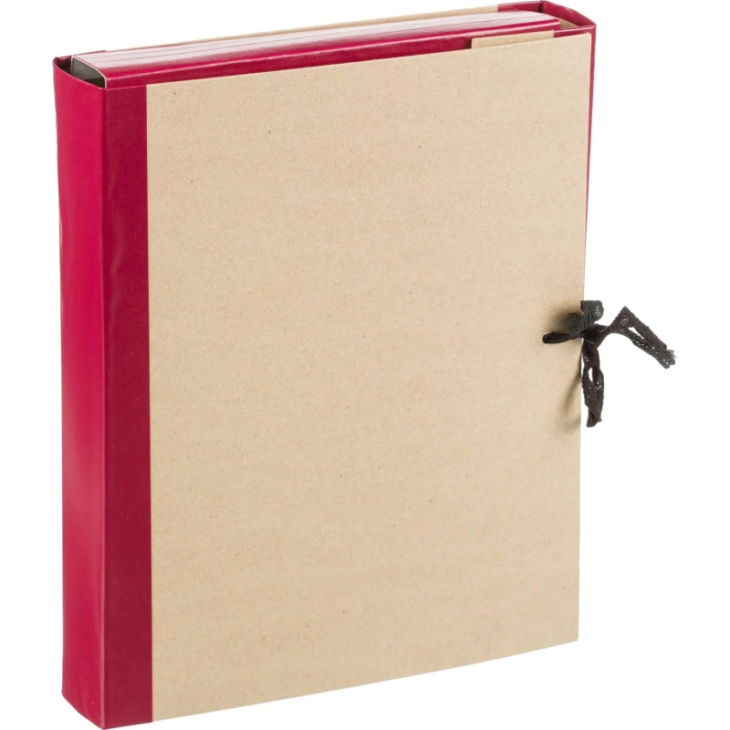 Папка архивная 50мм крафт/бумвинил 4 завязки, бордовая