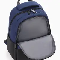 Рюкзак городской, 2 отделения, 3 кармана, водонепроницаемое дно, 27&times;14&times;39 см, синий