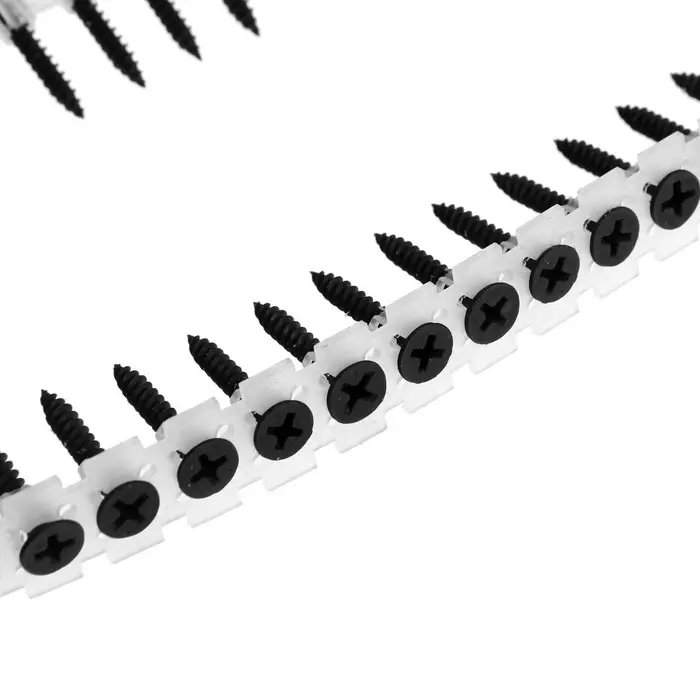 Лента с саморезами ТУНДРА, для насадки на шуруповерт, 50 саморезов, 3.5&times;25 мм