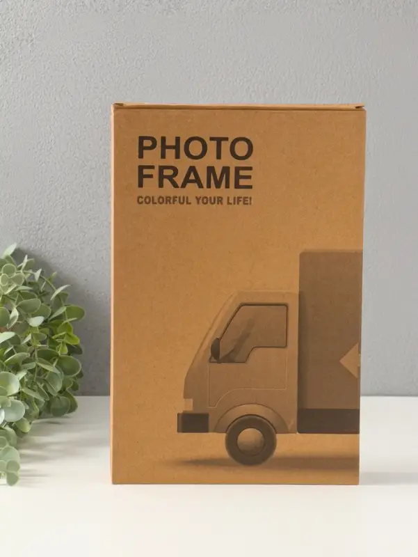 Фоторамка пластик 13х18 см "Мишутка в грузовичке" бело-бежевый 3х29,5х19,3 см