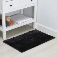 Коврик для дома LaDо́m, букли, плотность 1400 г, 50&times;80 см, велюровый, графитовый