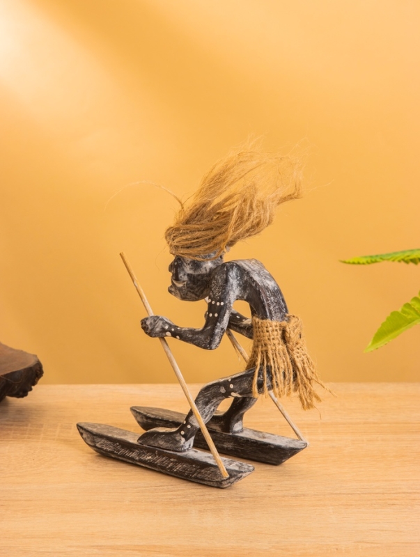 Сувенир «Абориген лыжник», 13×13×6.5 см, дерево Сувенир «Абориген лыжник», 13×13×6.5 см, дерево