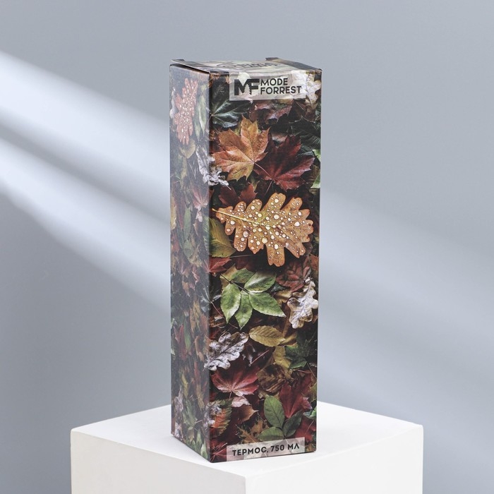 Термос «Огонь» в кожзаме, MODE FORREST, 750 мл, время сохранения тепла 16-18 ч Термос «Огонь» в кожзаме, MODE FORREST, 750 мл, время сохранения тепла 16-18 ч