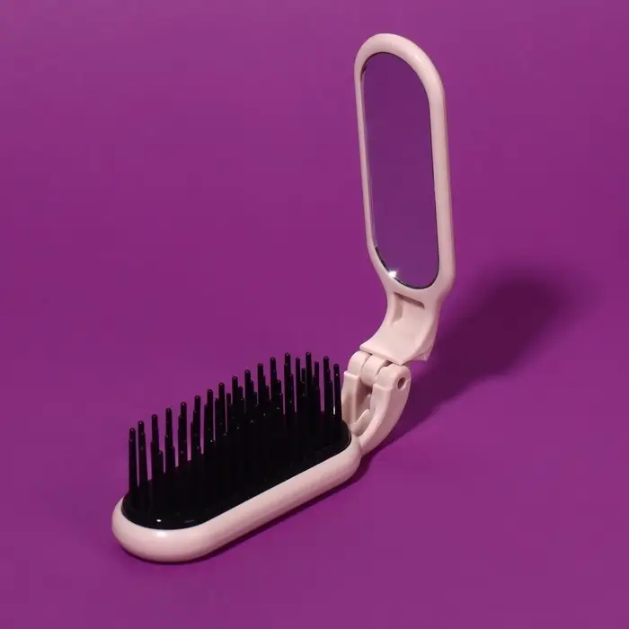 Расчёска массажная, складная, с зеркалом, 3 × 10 см, цвет МИКС Расчёска массажная, складная, с зеркалом, 3 × 10 см, цвет МИКС