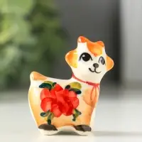 Фигурка фарфор &laquo;Козлик Иванушка&raquo;, 4.8 см, гжель, цветная, МИКС
