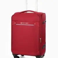 Чемодан на колёсах TEXTURA, текстильный, кодовый замок, с увеличением, 36&times;25&times;58 см, 20", красный
