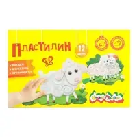 Пластилин &laquo;Каляка-Маляка&raquo;,12 цветов, 180 г, со стеком
