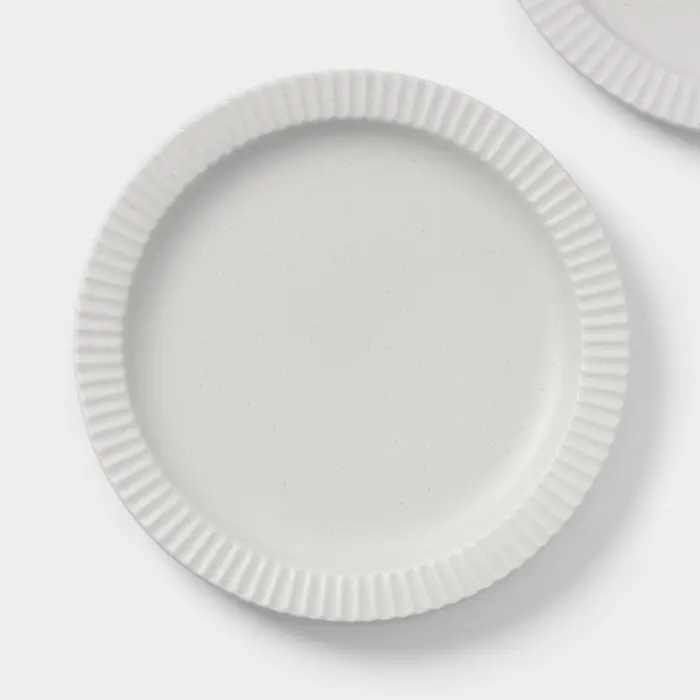 Тарелки Magistro Jarwah Lausanne, d=21.3 см, обеденные, набор 2 шт., фарфор, серые