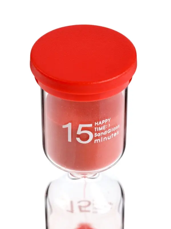 Часы песочные Happy time, на 15 минут, 12.5&times;4 см