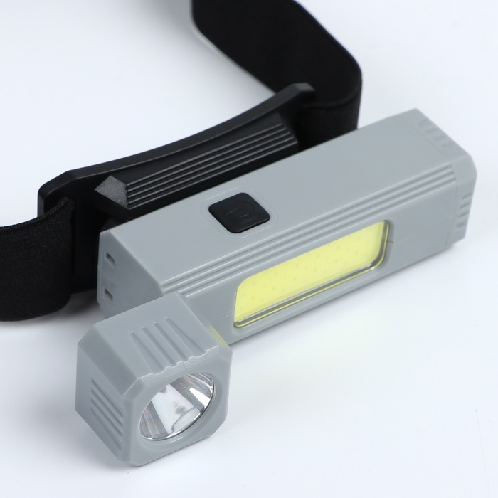 Фонарь налобный аккумуляторный светодиодный, 5 Вт, 800 мАч, 500 лм, 3 режима Фонарь налобный аккумуляторный светодиодный, 5 Вт, 800 мАч, 500 лм, 3 режима