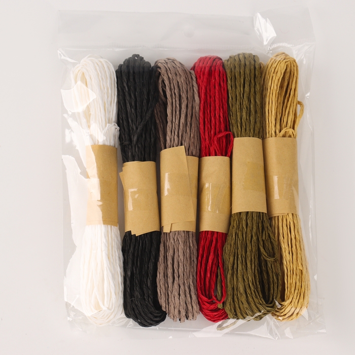 Рафия «Природа», длина 1шт. — 10 м., набор 6 шт., цвет МИКС Рафия «Природа», длина 1шт. — 10 м., набор 6 шт., цвет МИКС