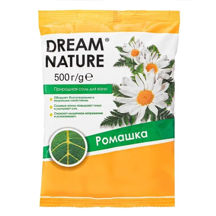 Соль для ванн Dream Nature ромашка, 500 г