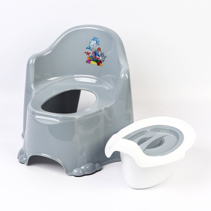 Детский горшок Комфорт, цвет серый Детский горшок Комфорт, цвет серый