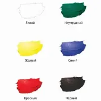 Краска акриловая, набор 6 цветов &times; 20 мл, Гамма &laquo;Хобби&raquo;, морозостойкая, глянцевая