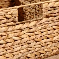 Корзинка прямоугольная, 44&times;30&times;20 см, водный гиацинт