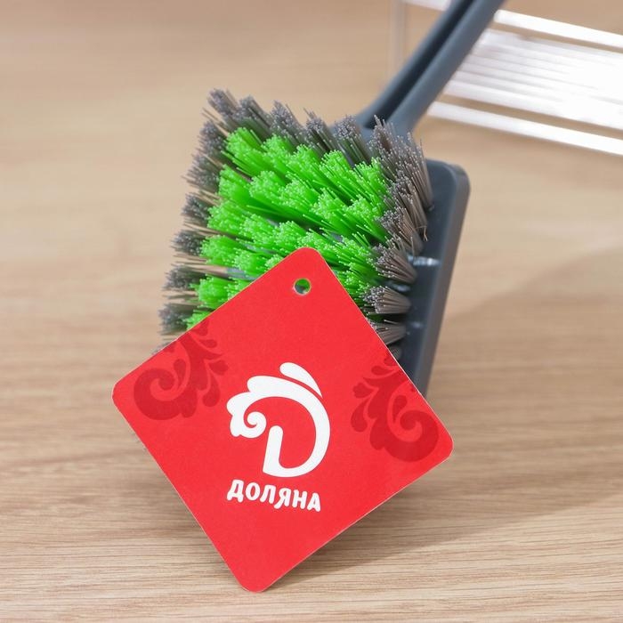 Щётка для посуды Доляна Green day, прямоугольная, 28 см Щётка для посуды Доляна Green day, прямоугольная, 28 см